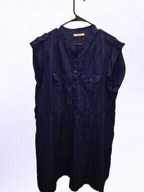 Speed Control Navy Blue Midi Dress
